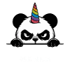 Panda Einhorn Ninja Spruch