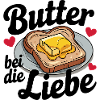 Butter at Love Funny Breakfast Saying