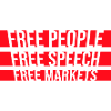 Mercati della libertà di parola, Popolari, Libertà Libertaria, Logo