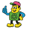 Recycle Hero Mascot Tee