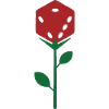 Dice Rose Bloom Botanical Illustration