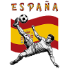 Football Espagne Drapeau Espagne Retournée