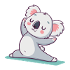 Koala Yoga pastel zen
