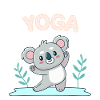 Koala Yoga Zen Pastel