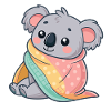 Koala Cozy Under Blanket