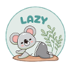 Koala Sloth Humorous Pastel