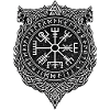 Vegvisir Circle Rune Shield Design