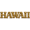 Golden Skull Hawaiian Font