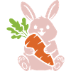Cute Bunny with Carrot Carrot Comic