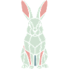 Geometric Bunny Low Poly Modern