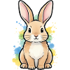 Aquarelle Aquarelle Bunny Art