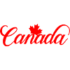 Canada Lettering with Maple Leaf