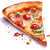 Pizza aquarelle