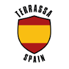 Spanish Flag Shield in Red-Yellow-Red Ribbon