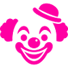 Pink Clown Motif