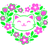Flower-Heart-Cat