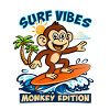 Surf vibes - monkey edition.