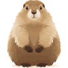 cute cuddly groundhog