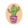 Cactus Hug Art Print
