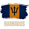 Barbados grunge flag, I love Barbados