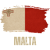 Grunge Maltese Flag, I Love Malta