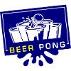 Beer Pong Becher Blau Gelb