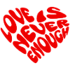 One Love Heart Shape Design