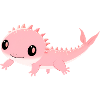 Zartrosa Dino-Liebling Axolotl