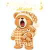Schlafshirt Schlafen Pyjama Teddybär Schlafmodus