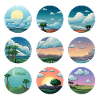 Paysages circulaires du soleil