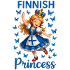 Princess Finland Blue Butterfly