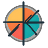 Minimal Geometric Circle Emblem