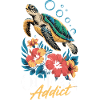 Sea Turtle Ocean Addict Design