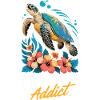 Sea Turtle Ocean Addict Design