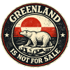 Greenland Stands Flag Bear Patriotic Gift