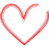Dog paw with heart