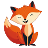 Bezaubernder kleiner Fuchs, süßes Kind-Illustration
