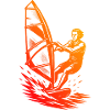 Fresh windsurfing motif for windsurf