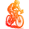 Modern road bike artwork