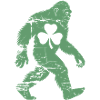 St Patricks Day Bigfoot Shamrock