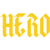 Bold Gothic Hero Glyphs in Yellow
