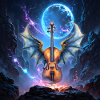 Violin Star Wings Fantasy