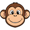 Smiling Monkey Cartoon