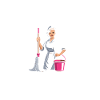 Cleaning Lady Household Professional Humor