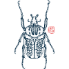 Walker Insect with Japanese Kanji Stamp