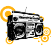 Boombox Retro Pop Art