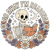 Je lis Skeleton with Florals
