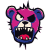 Little Monsters: Neon Angry Teddy Bear
