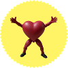 Hugging Heart Action Figure (Jagged Badge)
