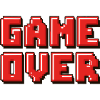 Pixel Game Over Retro Banner